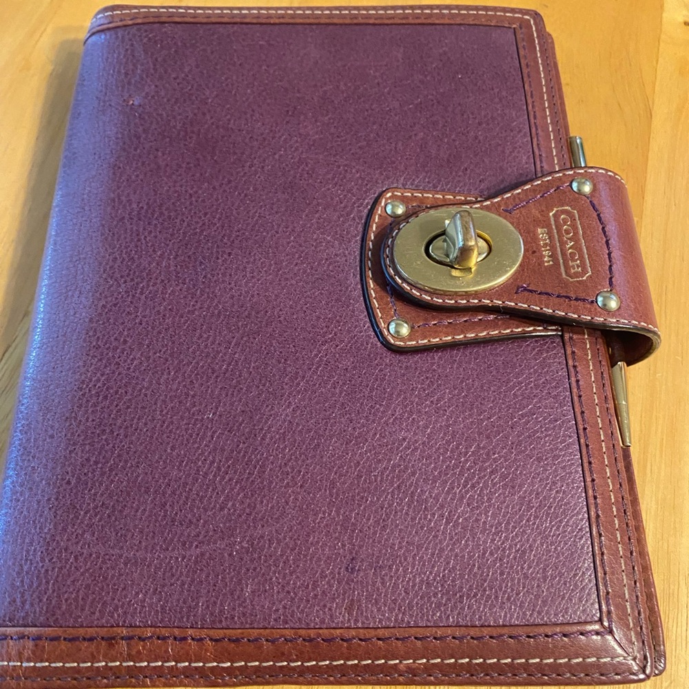 Coach Leather Planner